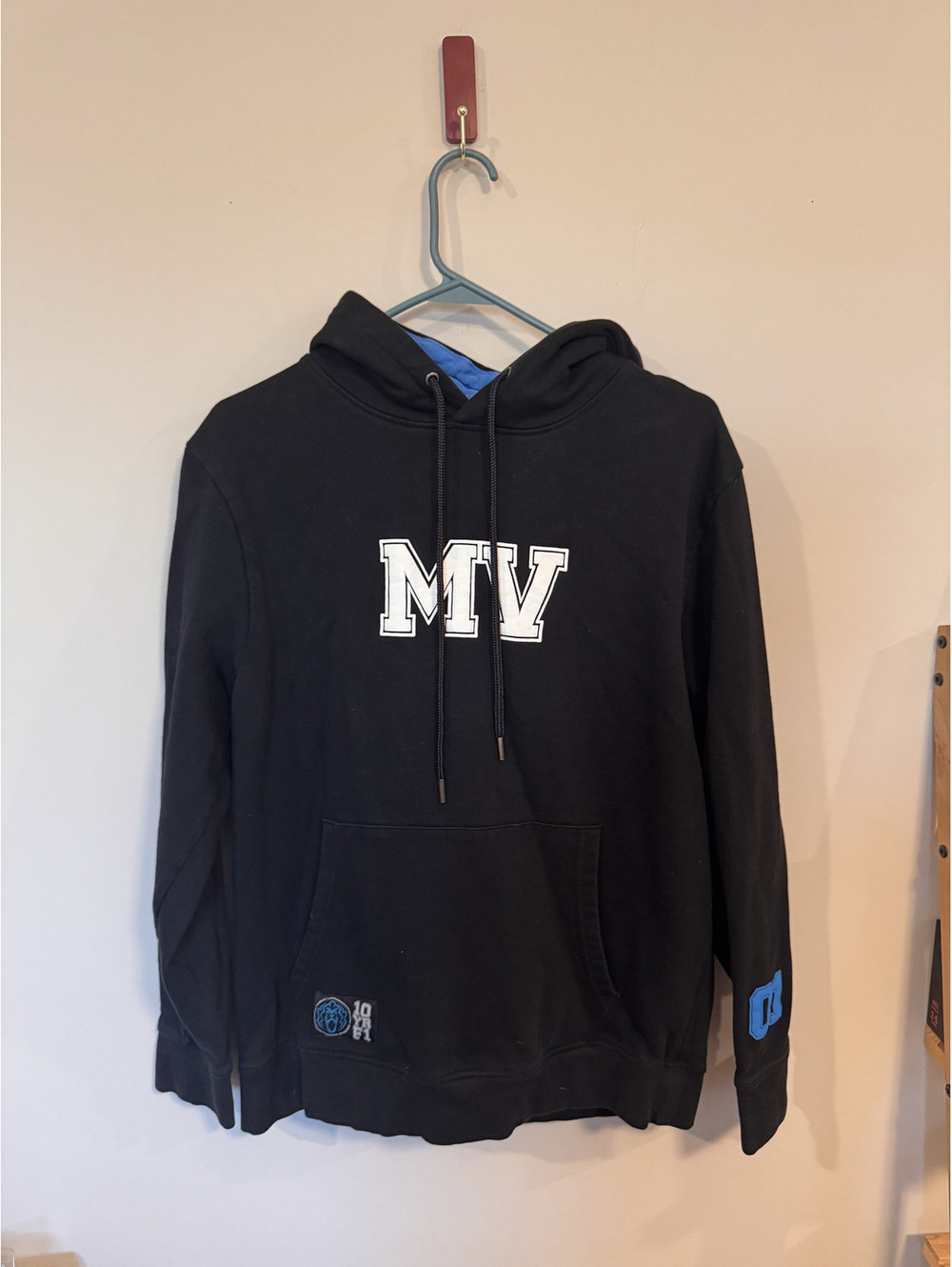 Max Verstappen MV Pullover Hoodie Formula 1 Racing Black Blue Men Size M